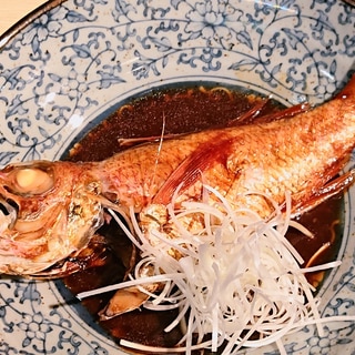 高級魚ノドグロ(アカムツ)の煮付け